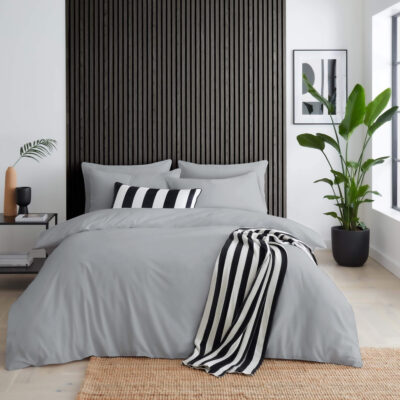 Polycotton Duvet Cover -180TC- Grey