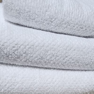 550gsm Cotton - Popcorn Towel - Hand Towel / Bath Towel / Bath Sheet - White