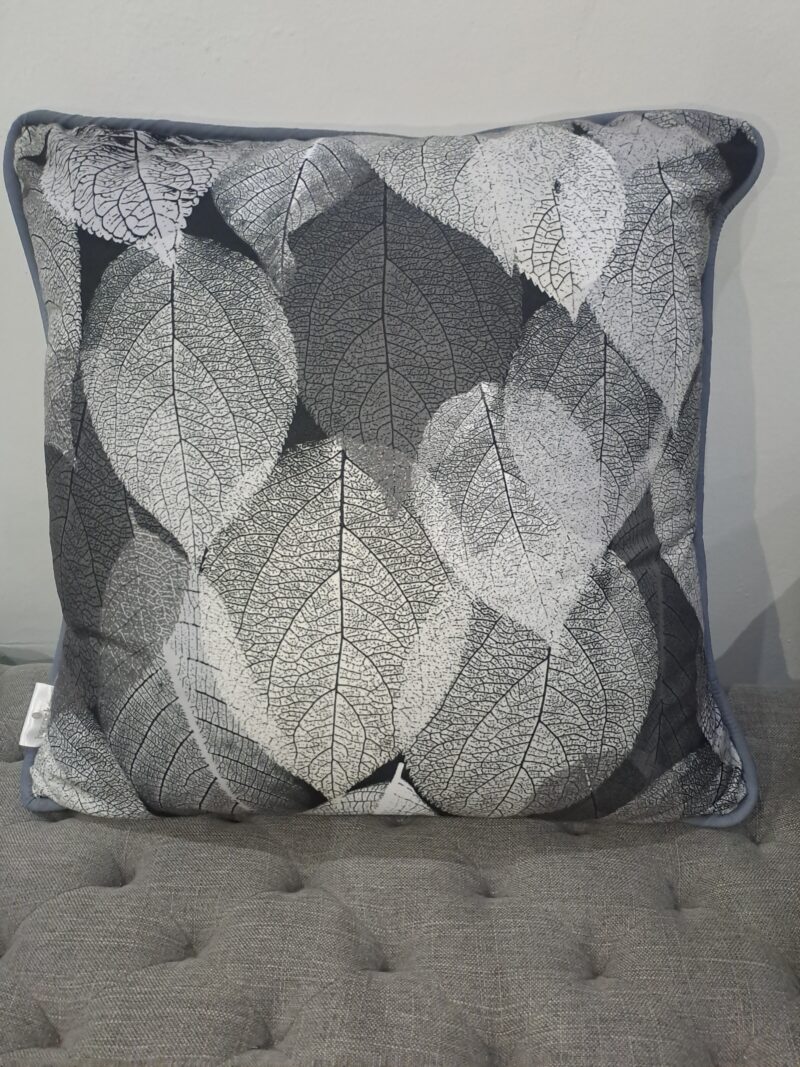 Printed Scatter Cushion - Shaded Leaves