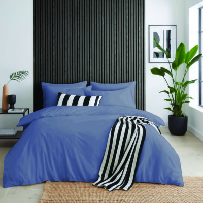 Polycotton Duvet Cover -180TC- Blue Slate