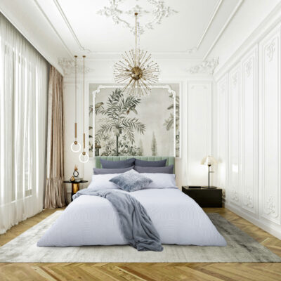 Embellished 144TC Polyviscose Duvet Cover Set - Geo Disk